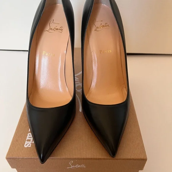 Christian Louboutin Pigalle 100 Napa Shiny Leather Stiletto Pumps NWT, size 40 - Picture 1 of 8